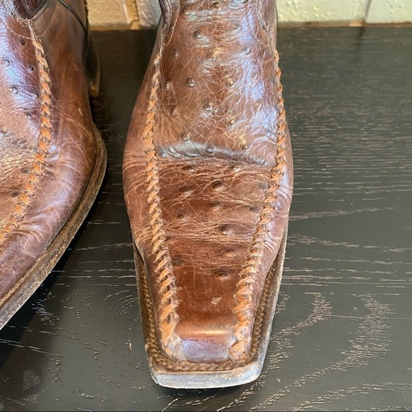Botas 8 Segundo Leather Western Cowboy Boots US Size 9.5 - Picture 3 of 9
